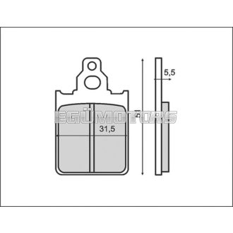 RMS fékbetét, Quartz, Skipper