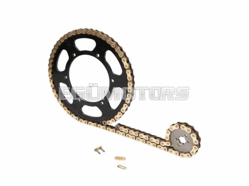 chain kit short 14/62 teeth for Derbi Senda 50 SM DRD, Black Edition