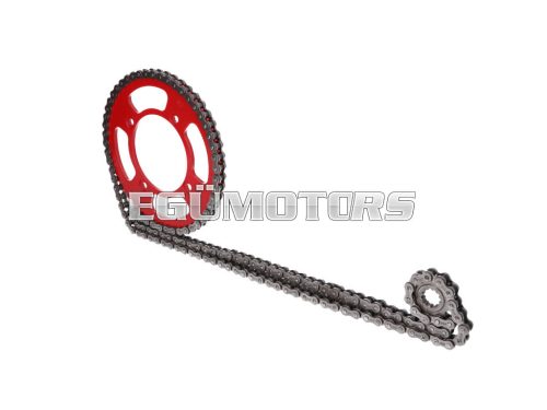 chain kit 11/50 teeth red for Beta RR 50 Motard 05-