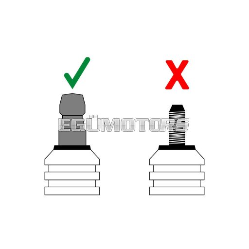 101 Octane Racing gyertyapipa, szilikon, piros, 90 fokos