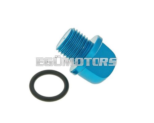 oil filler screw / oil screw plug aluminium blue for Minarelli