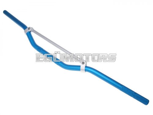 MX handlebar aluminum with cross brace blue 22mm - 810mm