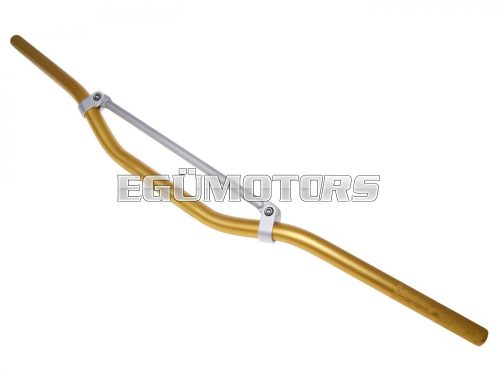 MX handlebar aluminum with cross brace gold 22mm - 810mm