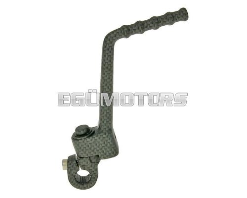 kickstart lever aluminum carbon-look for Derbi EBE, D50B0