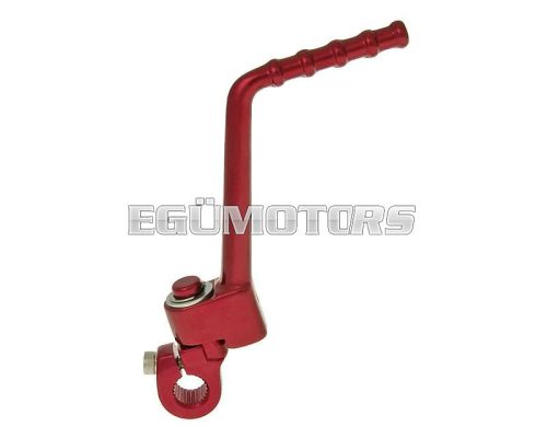 kickstart lever aluminum red for Derbi EBE, D50B0