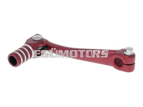 gear shift lever aluminum red for Minarelli AM, Crosser, SM