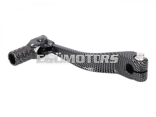 gear shift lever aluminum carbon-look for Piaggio / Derbi engine D50B0, EBE Off-Road , SM