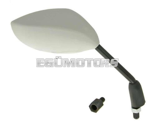 mirror Sport right, M8 / M10 oval white - universal