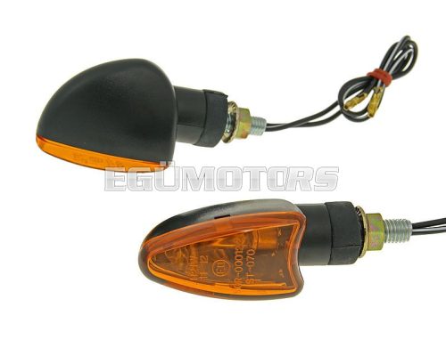 indicator light set M8 thread black Edge orange, short version for Beta RR