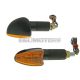 indicator light set M8 thread black Edge orange, long version