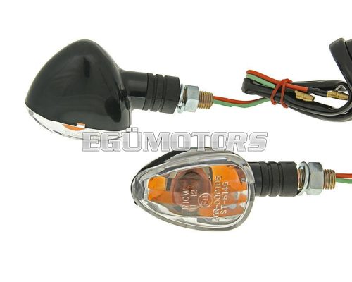 indicator light set M10 thread black Doozy transparent, short version