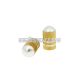 valve cap set Bullet anodized aluminum - gold - universal