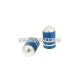 valve cap set Bullet anodized aluminum - blue - universal