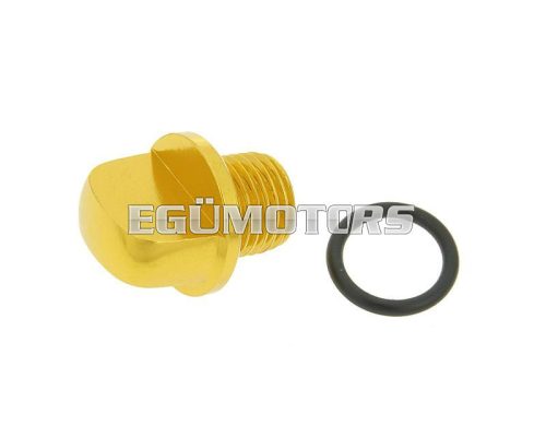 oil filler screw / oil screw plug aluminium gold for Minarelli