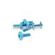 fairing screws hex socket head - anodized aluminum blue - set of 6 pcs - M6x20