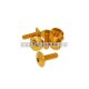 fairing screws hex socket head - anodized aluminum gold - set of 6 pcs - M6x20