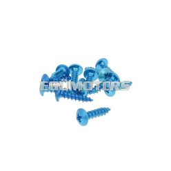   fairing screws anodized aluminum blue - set of 12 pcs - M5x20