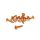 fairing screws anodized aluminum orange - set of 12 pcs - M5x20