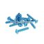 Vparts Idomcsavar anodizált alumínium, kék - 12 db - M6x30