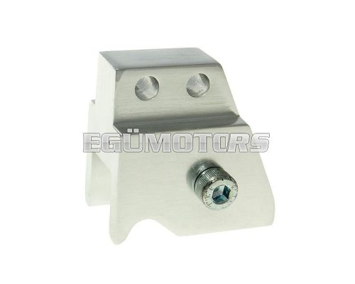 shock extender CNC 2-hole adjustable mounting - silver for Minarelli