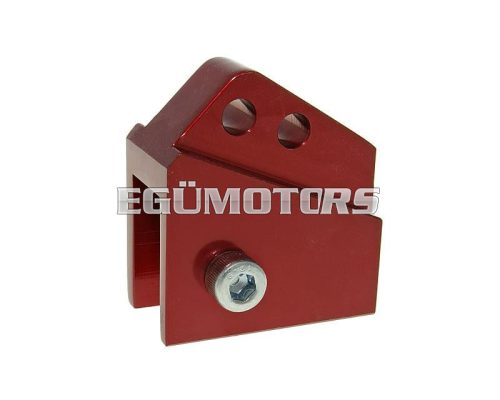 shock extender CNC 2-hole adjustable mounting - red for Peugeot vertical