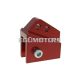 shock extender CNC 2-hole adjustable mounting - red for Peugeot vertical