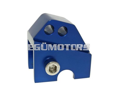 shock extender CNC 2-hole adjustable mounting - blue - Piaggio