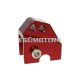 shock extender CNC 2-hole adjustable mounting - red for Piaggio