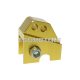 shock extender CNC 2-hole adjustable mounting - gold in color for Piaggio