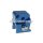 shock extender CNC 2-hole adjustable mounting - blue for Peugeot horizontal