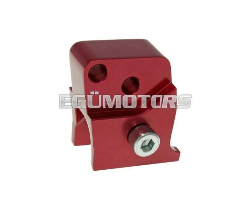 shock extender CNC 2-hole adjustable mounting - red for Peugeot horizontal