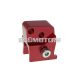 shock extender CNC 2-hole adjustable mounting - red for Peugeot horizontal