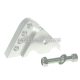 shock extender CNC 4-hole adjustable mounting - silver for Minarelli horizontal