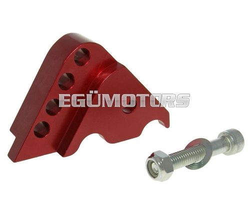 shock extender CNC 4-hole adjustable mounting - red for Minarelli horizontal