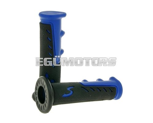 handlebar rubber grip set sport blue