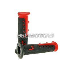 handlebar rubber grip set sport red