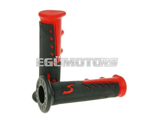 handlebar rubber grip set sport red