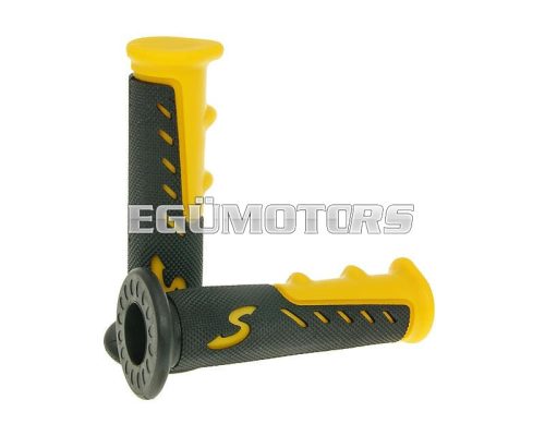 handlebar rubber grip set sport yellow