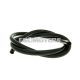 fuel hose black chloroprene rubber 1m - 6mm inner, 10mm outer diameter