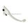 brake lever right, silver color for Derbi, HM, MH, Rieju, Sherco