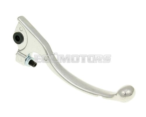 brake lever right, silver color for Derbi, HM, MH, Rieju, Sherco