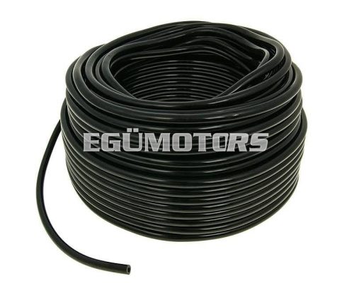 fuel hose black chloroprene rubber 50m reel - 4mm inner, 8mm outer diameter