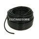 fuel hose black chloroprene rubber 50m reel - 4mm inner, 8mm outer diameter