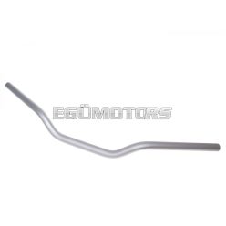   motorcycle handlebar classic aluminum matt silver 22mm - 730mm