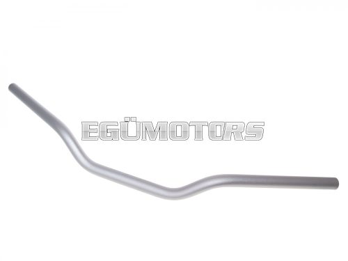 motorcycle handlebar classic aluminum matt silver 22mm - 730mm