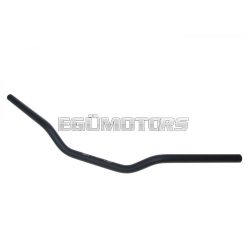   motorcycle handlebar classic aluminum matt black 22mm - 730mm