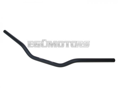 motorcycle handlebar classic aluminum matt black 22mm - 730mm