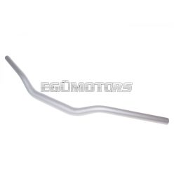   motorcycle handlebar tapered aluminum matt silver 28.6mm - 725mm