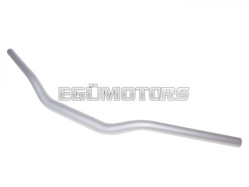 motorcycle handlebar tapered aluminum matt silver 28.6mm - 725mm