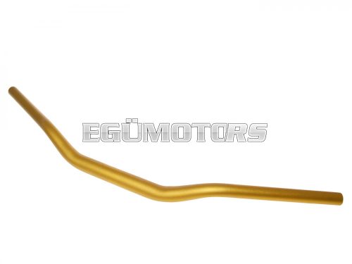 motorcycle handlebar tapered aluminum matt golden 28.6mm - 725mm